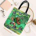 Canberra Raiders Tote Bag Aboriginal Dot Pattern - Rugby Mascot Heritage Pride