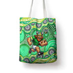 Canberra Raiders Tote Bag Aboriginal Dot Pattern - Rugby Mascot Heritage Pride
