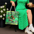 Canberra Raiders Tote Bag Aboriginal Dot Pattern - Rugby Mascot Heritage Pride