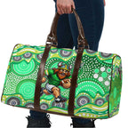 Canberra Raiders Travel Bag Aboriginal Dot Pattern - Rugby Mascot Heritage Pride