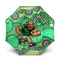 Canberra Raiders Umbrella Aboriginal Dot Pattern - Rugby Mascot Heritage Pride