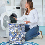 Canterbury-Bankstown Bulldogs Laundry Basket Aboriginal Dot Pattern - Rugby Mascot Heritage Pride