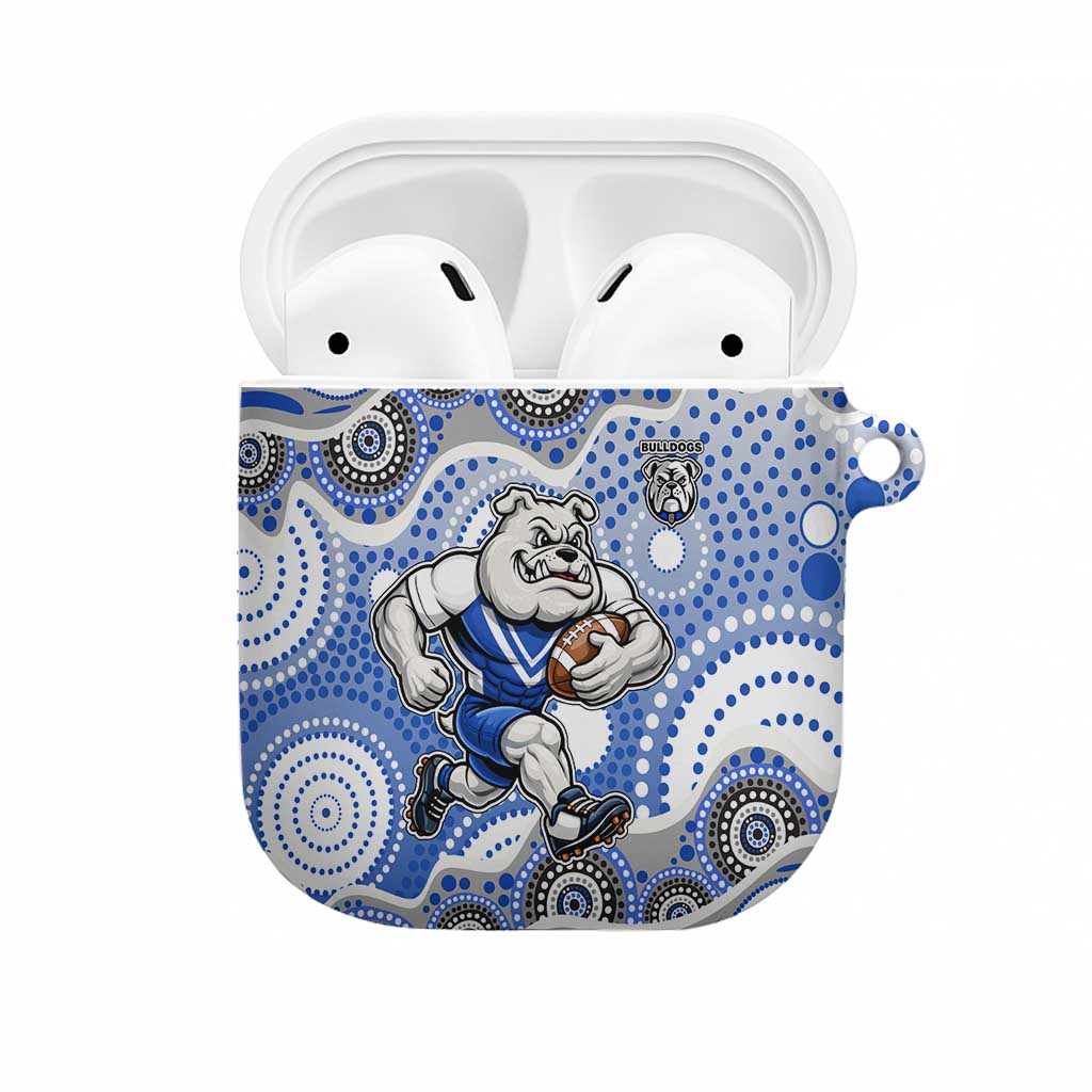 Canterbury-Bankstown Bulldogs AirPods Case Aboriginal Dot Pattern - Rugby Mascot Heritage Pride