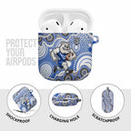 Canterbury-Bankstown Bulldogs AirPods Case Aboriginal Dot Pattern - Rugby Mascot Heritage Pride