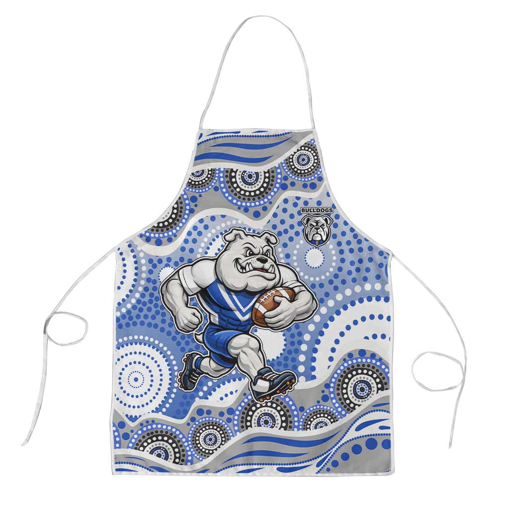 Canterbury-Bankstown Bulldogs Apron Aboriginal Dot Pattern - Rugby Mascot Heritage Pride