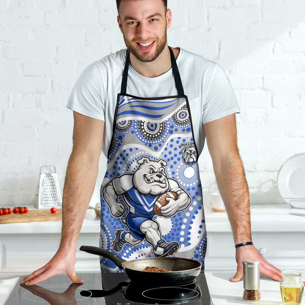 Canterbury-Bankstown Bulldogs Apron Aboriginal Dot Pattern - Rugby Mascot Heritage Pride