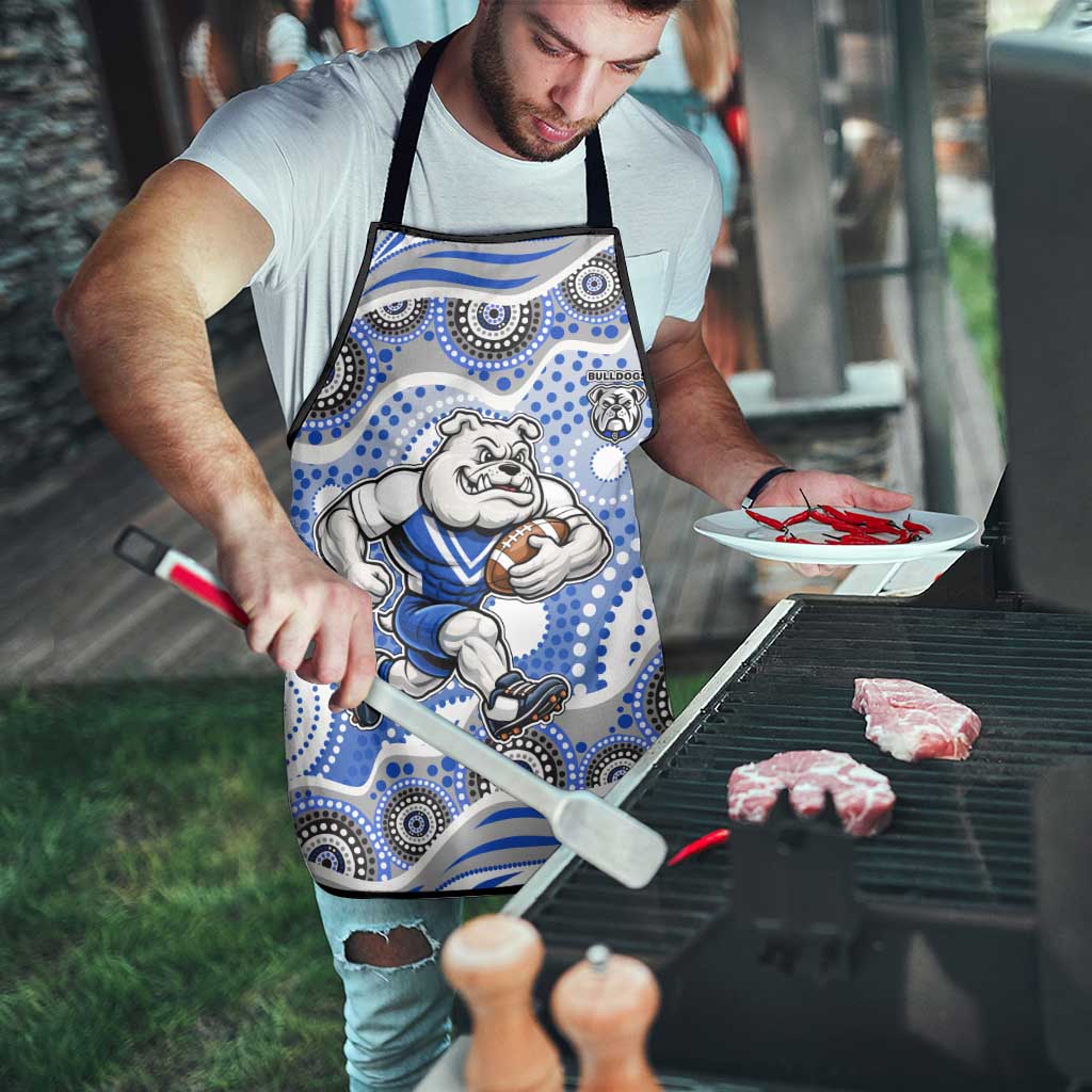 Canterbury-Bankstown Bulldogs Apron Aboriginal Dot Pattern - Rugby Mascot Heritage Pride