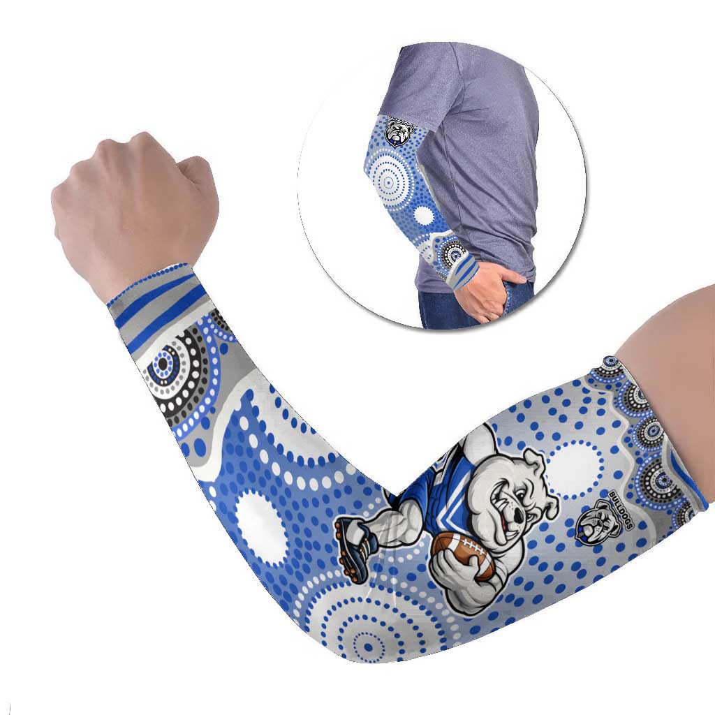 Canterbury-Bankstown Bulldogs Arm Sleeves Aboriginal Dot Pattern - Rugby Mascot Heritage Pride