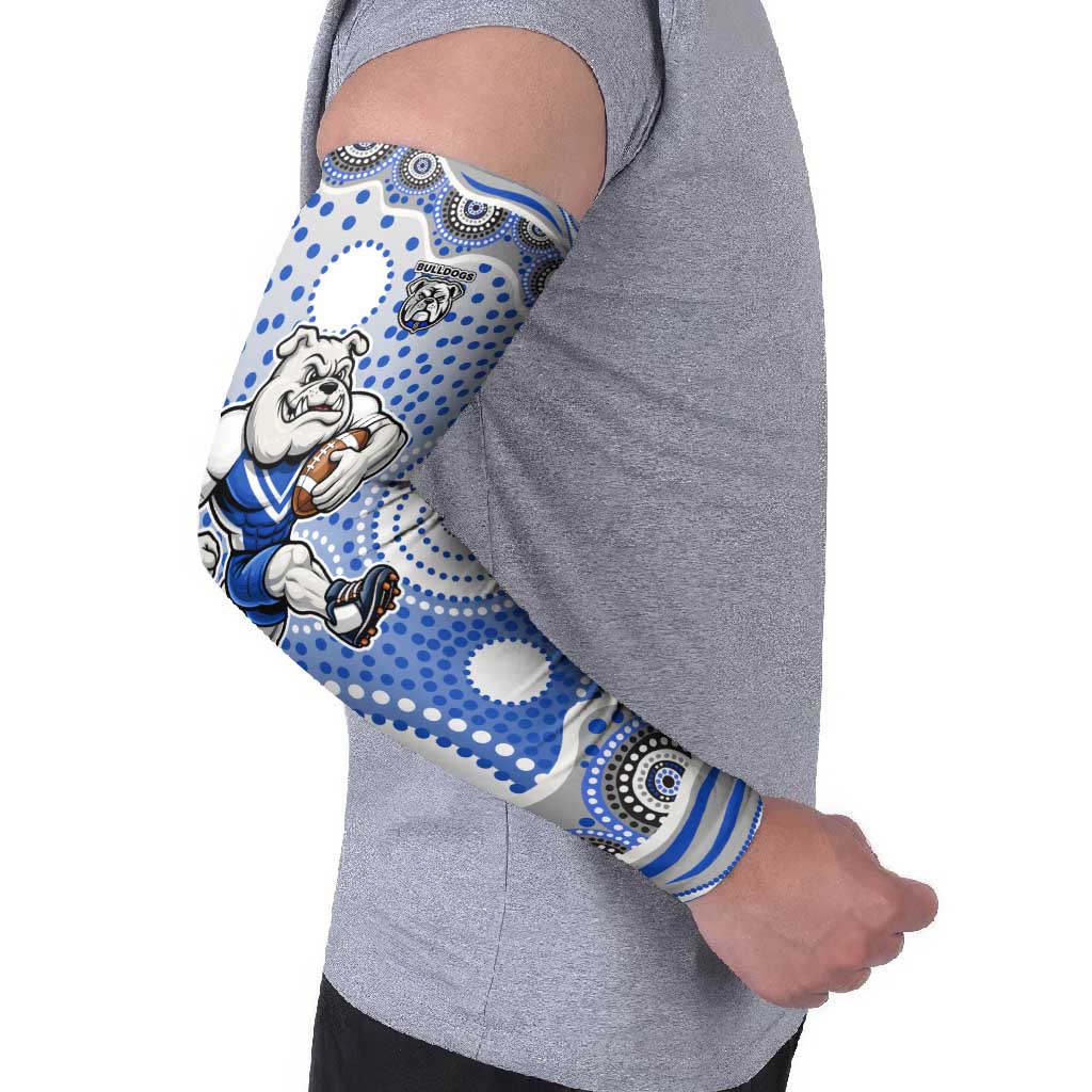 Canterbury-Bankstown Bulldogs Arm Sleeves Aboriginal Dot Pattern - Rugby Mascot Heritage Pride