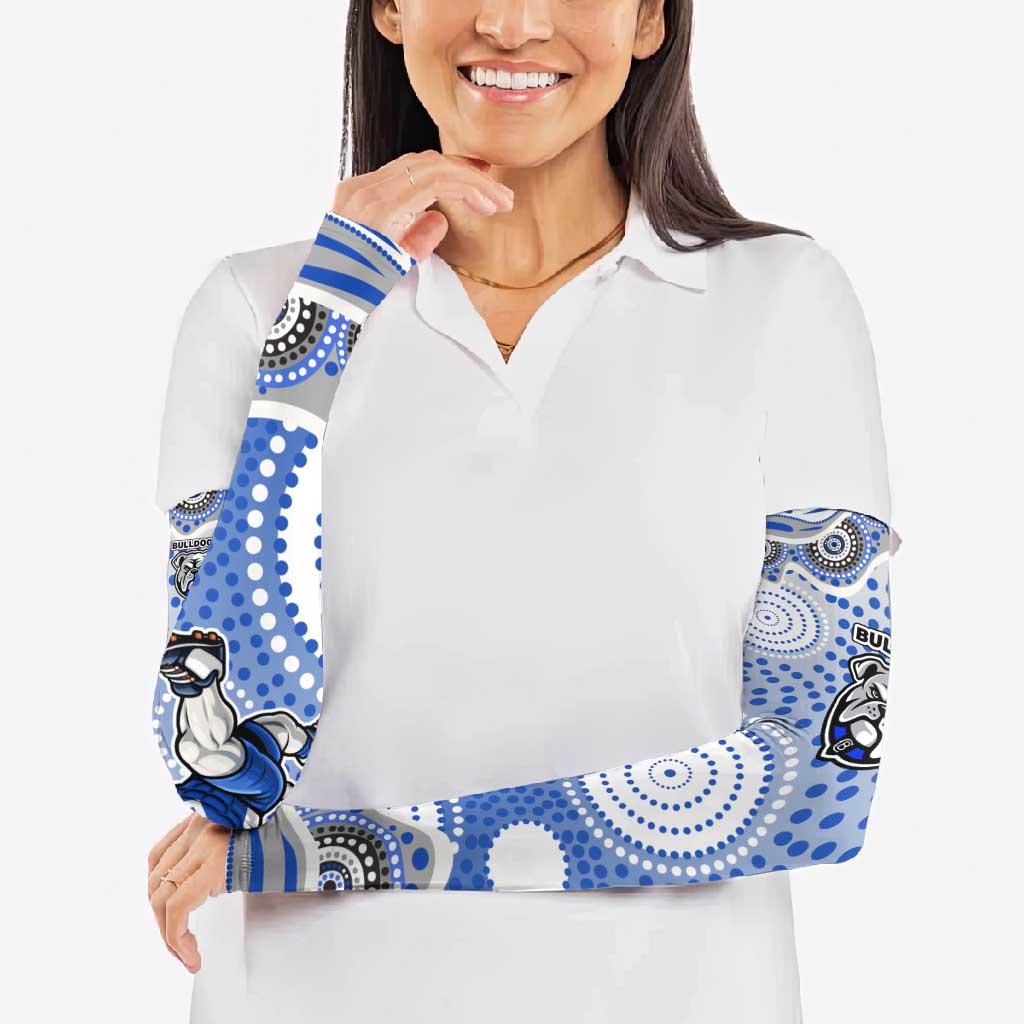 Canterbury-Bankstown Bulldogs Arm Sleeves Aboriginal Dot Pattern - Rugby Mascot Heritage Pride