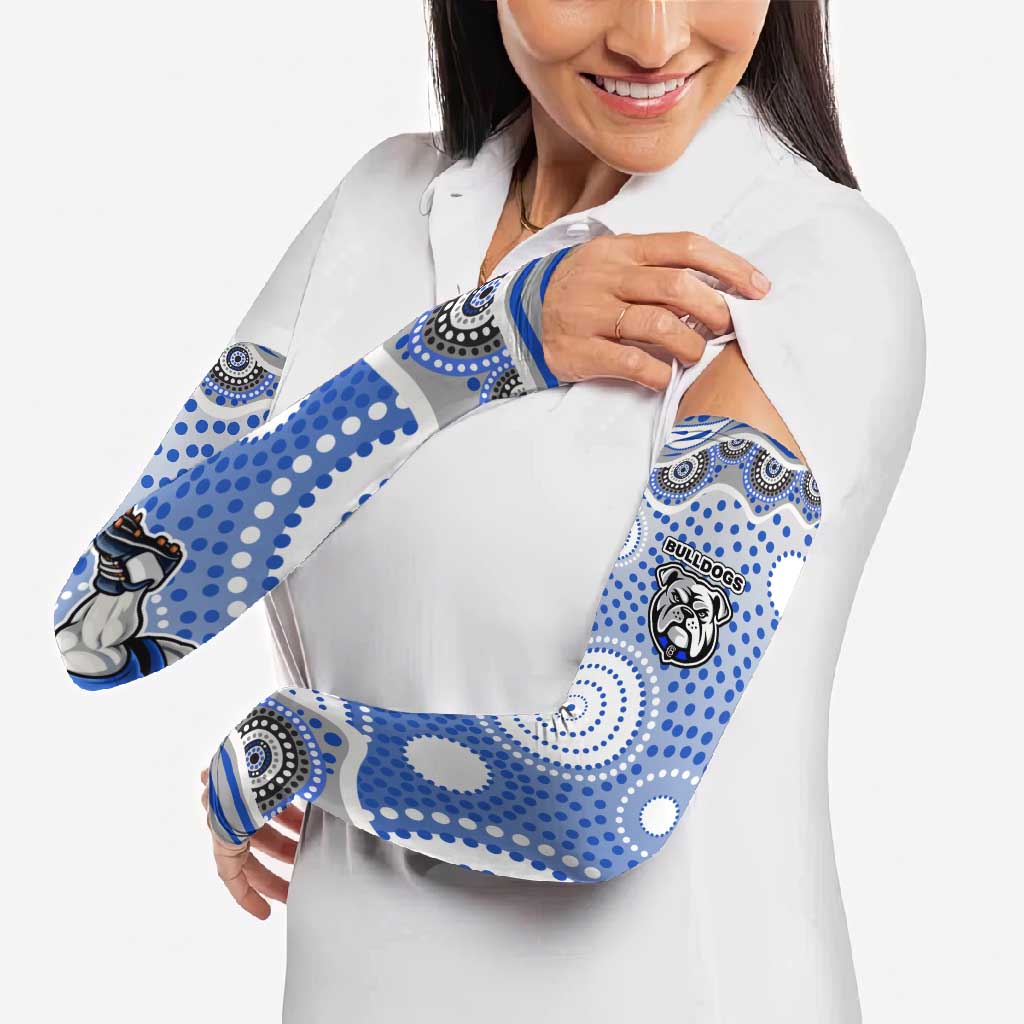 Canterbury-Bankstown Bulldogs Arm Sleeves Aboriginal Dot Pattern - Rugby Mascot Heritage Pride
