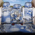 Canterbury-Bankstown Bulldogs Back Car Seat Cover Aboriginal Dot Pattern - Rugby Mascot Heritage Pride