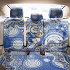 Canterbury-Bankstown Bulldogs Back Car Seat Cover Aboriginal Dot Pattern - Rugby Mascot Heritage Pride