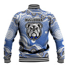 Canterbury-Bankstown Bulldogs Baseball Jacket Aboriginal Dot Pattern - Rugby Mascot Heritage Pride