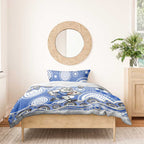 Canterbury-Bankstown Bulldogs Bedding Set Aboriginal Dot Pattern - Rugby Mascot Heritage Pride