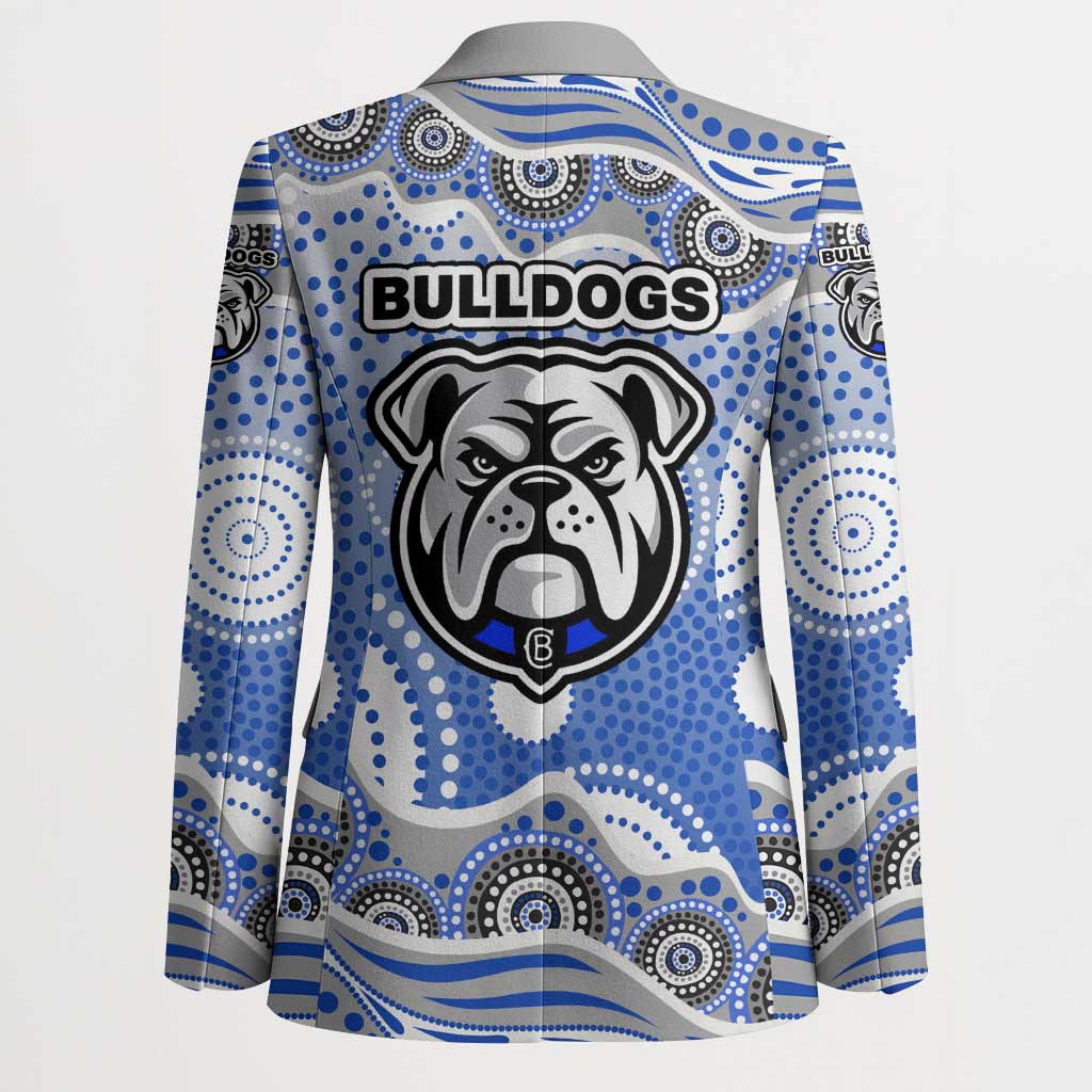 Canterbury-Bankstown Bulldogs Blazer Aboriginal Dot Pattern - Rugby Mascot Heritage Pride