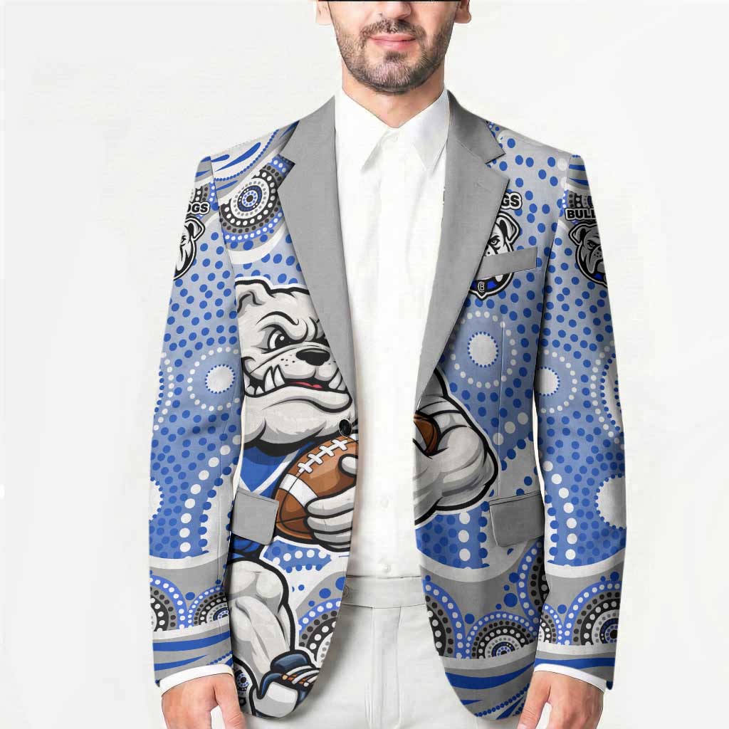 Canterbury-Bankstown Bulldogs Blazer Aboriginal Dot Pattern - Rugby Mascot Heritage Pride