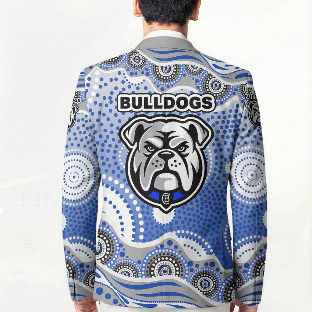 Canterbury-Bankstown Bulldogs Blazer Aboriginal Dot Pattern - Rugby Mascot Heritage Pride