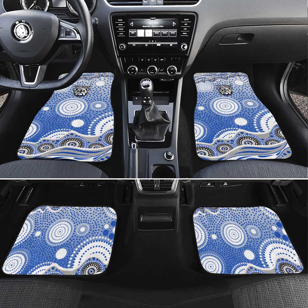 Canterbury-Bankstown Bulldogs Car Mats Aboriginal Dot Pattern - Rugby Mascot Heritage Pride