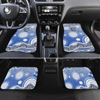 Canterbury-Bankstown Bulldogs Car Mats Aboriginal Dot Pattern - Rugby Mascot Heritage Pride