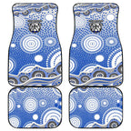 Canterbury-Bankstown Bulldogs Car Mats Aboriginal Dot Pattern - Rugby Mascot Heritage Pride