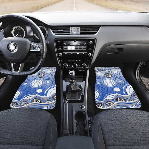 Canterbury-Bankstown Bulldogs Car Mats Aboriginal Dot Pattern - Rugby Mascot Heritage Pride