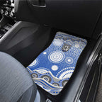 Canterbury-Bankstown Bulldogs Car Mats Aboriginal Dot Pattern - Rugby Mascot Heritage Pride
