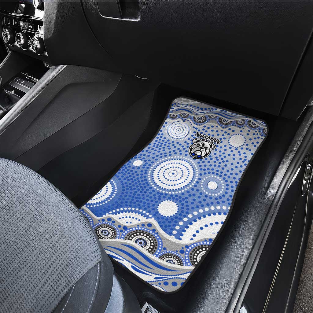 Canterbury-Bankstown Bulldogs Car Mats Aboriginal Dot Pattern - Rugby Mascot Heritage Pride