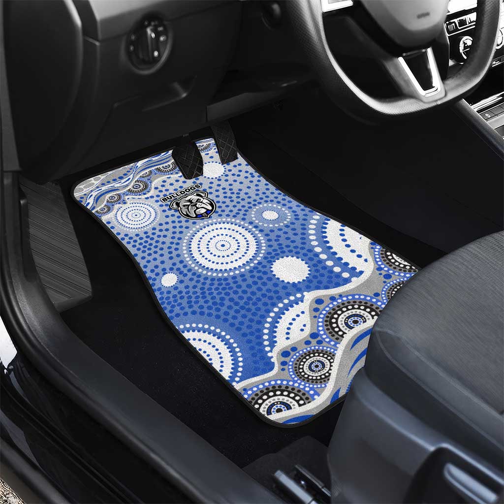 Canterbury-Bankstown Bulldogs Car Mats Aboriginal Dot Pattern - Rugby Mascot Heritage Pride