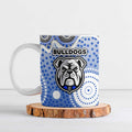 Canterbury-Bankstown Bulldogs Ceramic Mug Aboriginal Dot Pattern - Rugby Mascot Heritage Pride