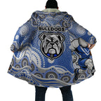 Canterbury-Bankstown Bulldogs Cloak Aboriginal Dot Pattern - Rugby Mascot Heritage Pride