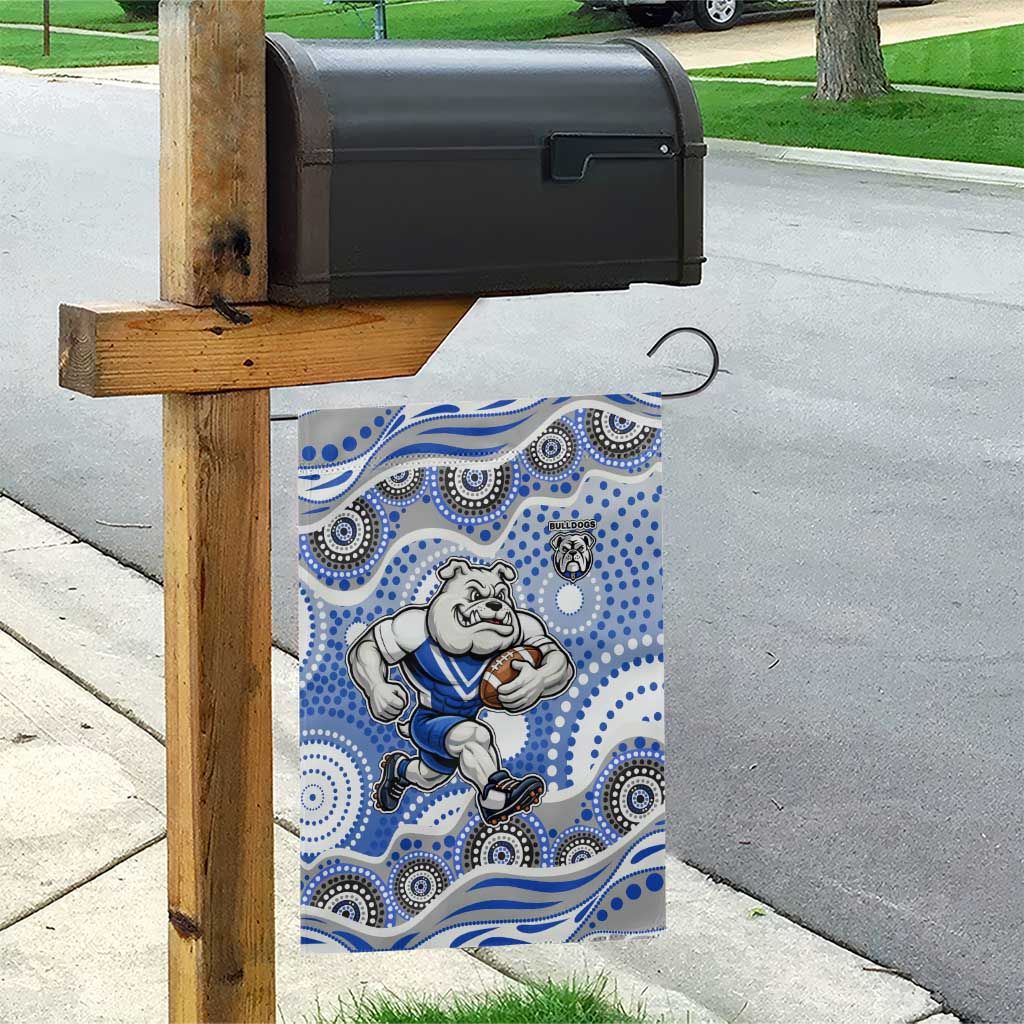 Canterbury-Bankstown Bulldogs Garden Flag Aboriginal Dot Pattern - Rugby Mascot Heritage Pride
