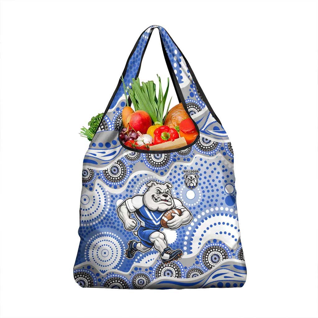 Canterbury-Bankstown Bulldogs Grocery Bag Aboriginal Dot Pattern - Rugby Mascot Heritage Pride