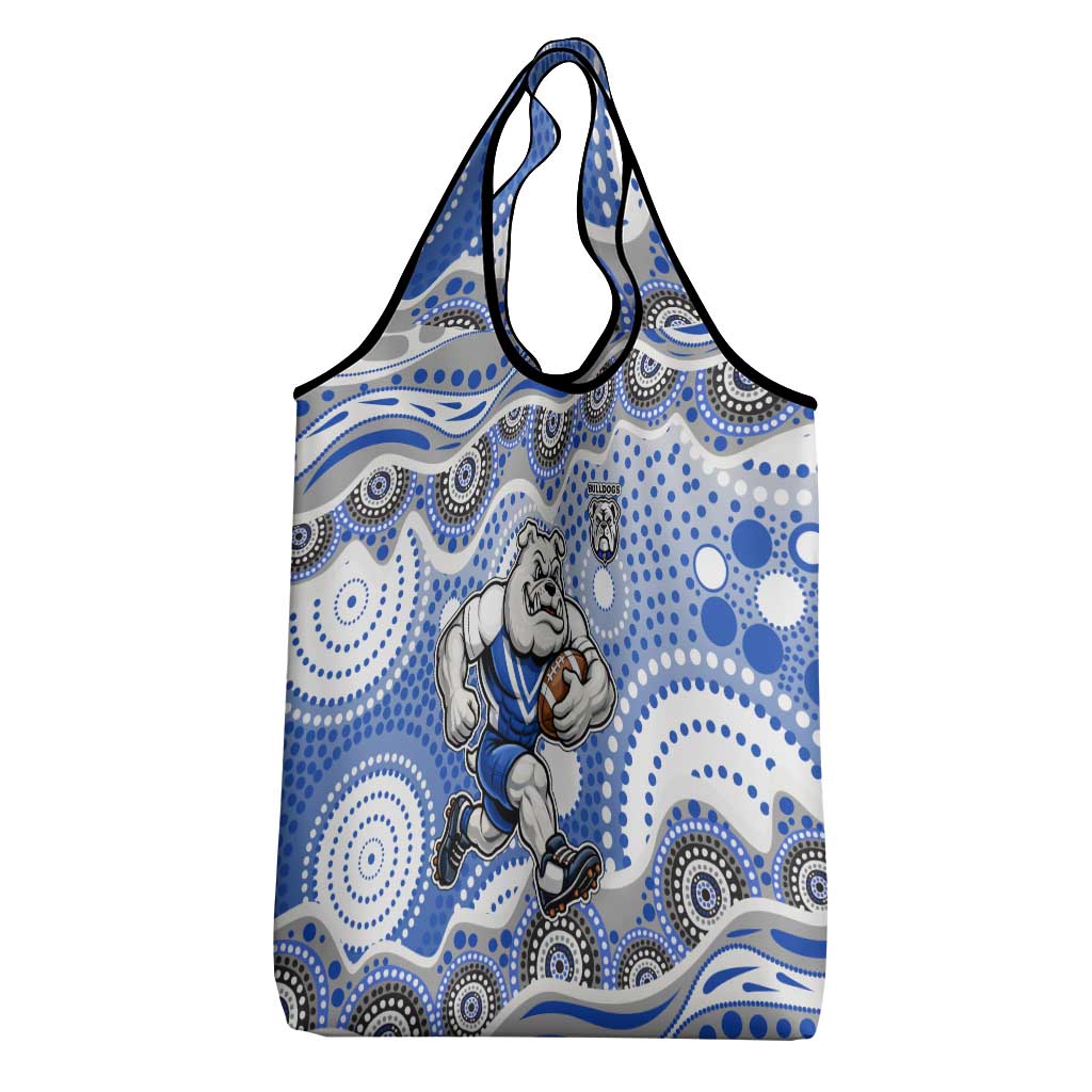 Canterbury-Bankstown Bulldogs Grocery Bag Aboriginal Dot Pattern - Rugby Mascot Heritage Pride