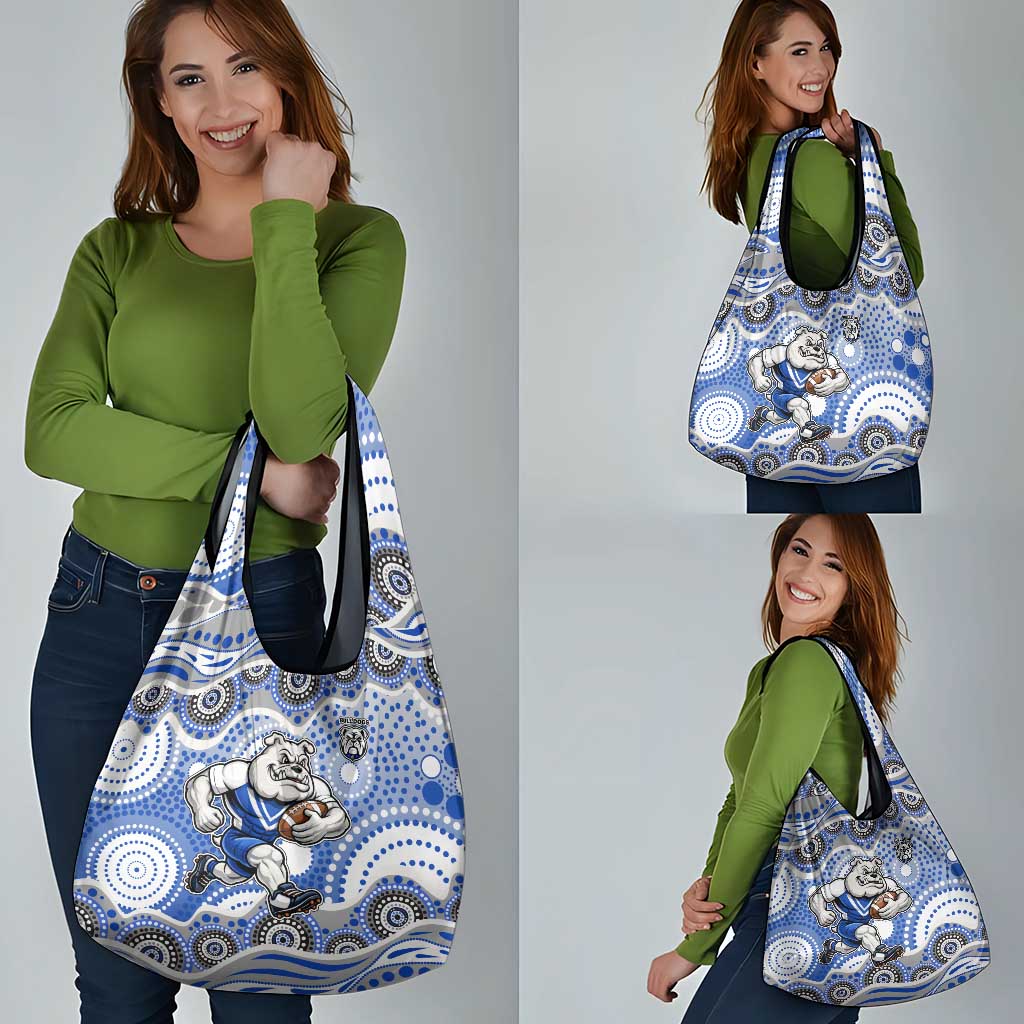 Canterbury-Bankstown Bulldogs Grocery Bag Aboriginal Dot Pattern - Rugby Mascot Heritage Pride