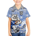 Canterbury-Bankstown Bulldogs Hawaiian Shirt Aboriginal Dot Pattern - Rugby Mascot Heritage Pride