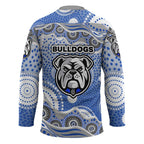 Canterbury-Bankstown Bulldogs Hockey Jersey Aboriginal Dot Pattern - Rugby Mascot Heritage Pride