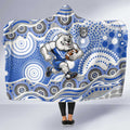 Canterbury-Bankstown Bulldogs Hooded Blanket Aboriginal Dot Pattern - Rugby Mascot Heritage Pride