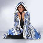 Canterbury-Bankstown Bulldogs Hooded Blanket Aboriginal Dot Pattern - Rugby Mascot Heritage Pride