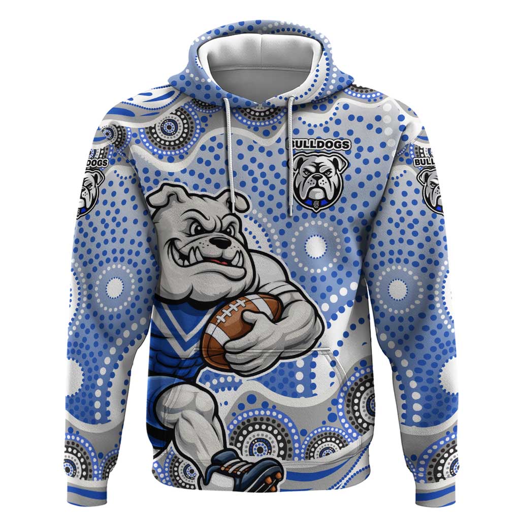 Canterbury-Bankstown Bulldogs Hoodie Aboriginal Dot Pattern - Rugby Mascot Heritage Pride