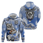 Canterbury-Bankstown Bulldogs Hoodie Aboriginal Dot Pattern - Rugby Mascot Heritage Pride