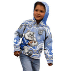 Canterbury-Bankstown Bulldogs Kid Hoodie Aboriginal Dot Pattern - Rugby Mascot Heritage Pride
