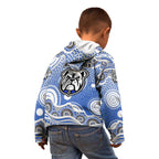 Canterbury-Bankstown Bulldogs Kid Hoodie Aboriginal Dot Pattern - Rugby Mascot Heritage Pride