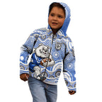 Canterbury-Bankstown Bulldogs Kid Hoodie Aboriginal Dot Pattern - Rugby Mascot Heritage Pride
