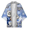 Canterbury-Bankstown Bulldogs Kimono Aboriginal Dot Pattern - Rugby Mascot Heritage Pride