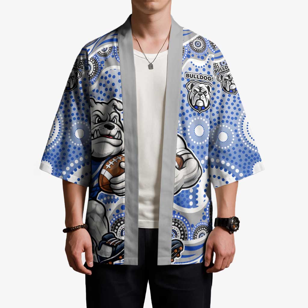 Canterbury-Bankstown Bulldogs Kimono Aboriginal Dot Pattern - Rugby Mascot Heritage Pride