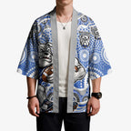 Canterbury-Bankstown Bulldogs Kimono Aboriginal Dot Pattern - Rugby Mascot Heritage Pride