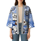 Canterbury-Bankstown Bulldogs Kimono Aboriginal Dot Pattern - Rugby Mascot Heritage Pride