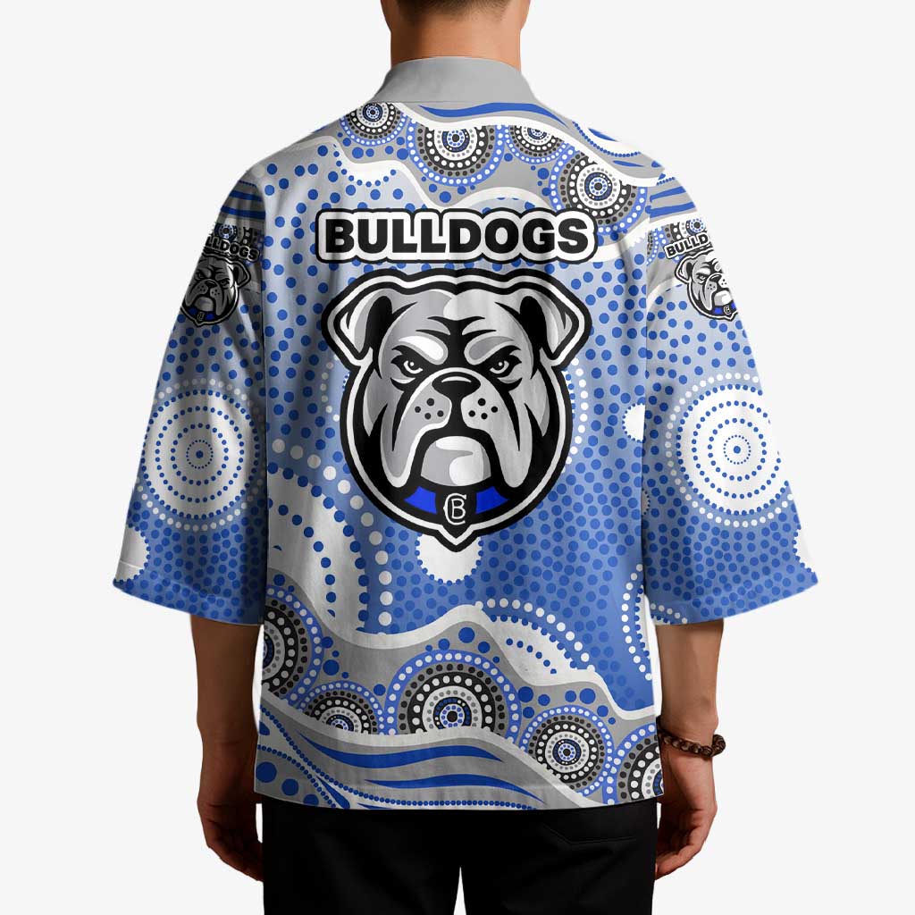 Canterbury-Bankstown Bulldogs Kimono Aboriginal Dot Pattern - Rugby Mascot Heritage Pride