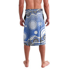 Canterbury-Bankstown Bulldogs Lavalava Aboriginal Dot Pattern - Rugby Mascot Heritage Pride